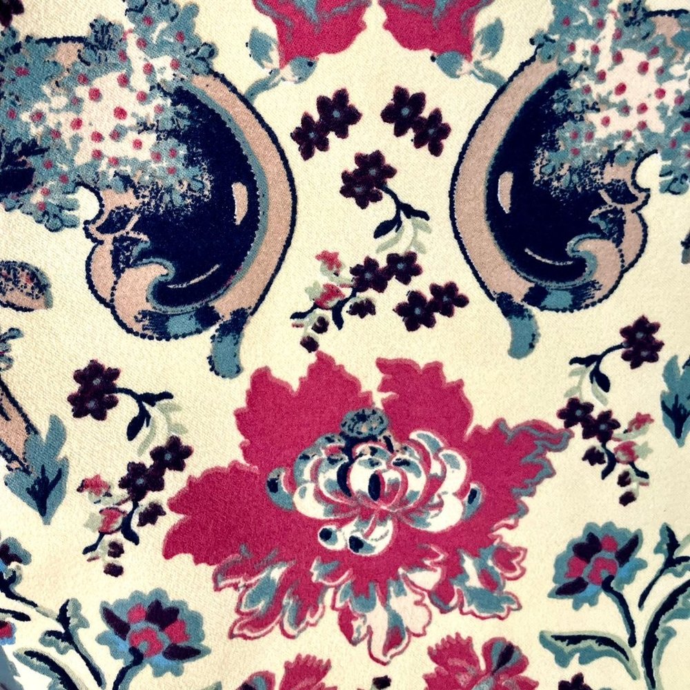 (ANTIX) Pink & Navy Blue Dress, Abstract Pattern - Picture 5 of 5